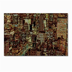 New York City Nyc Skyscrapers Postcard 4 x 6  (pkg Of 10)