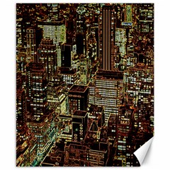 New York City Nyc Skyscrapers Canvas 8  X 10  by Cowasu