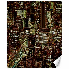 New York City Nyc Skyscrapers Canvas 16  X 20 