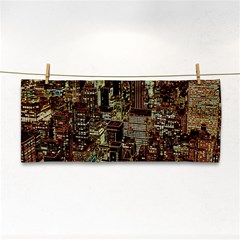 New York City Nyc Skyscrapers Hand Towel