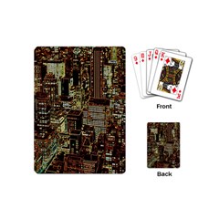 New York City Nyc Skyscrapers Playing Cards Single Design (mini) by Cowasu