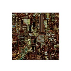 New York City Nyc Skyscrapers Satin Bandana Scarf 22  X 22 