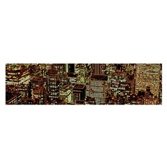 New York City Nyc Skyscrapers Oblong Satin Scarf (16  X 60 )