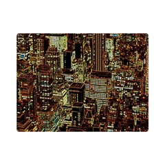 New York City Nyc Skyscrapers Premium Plush Fleece Blanket (mini) by Cowasu