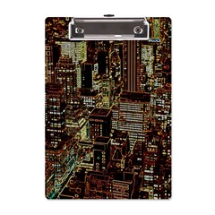 New York City Nyc Skyscrapers A5 Acrylic Clipboard