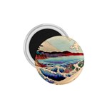 Wave Japanese Mount Fuji Woodblock Print Ocean 1.75  Magnets Front