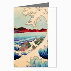 Wave Japanese Mount Fuji Woodblock Print Ocean Greeting Cards (pkg Of 8) by Cowasu