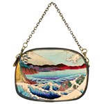 Wave Japanese Mount Fuji Woodblock Print Ocean Chain Purse (Two Sides) Front