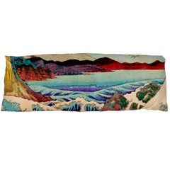 Wave Japanese Mount Fuji Woodblock Print Ocean Body Pillow Case (dakimakura) by Cowasu