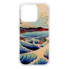 Wave Japanese Mount Fuji Woodblock Print Ocean Iphone 14 Pro Tpu Uv Print Case by Cowasu