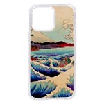 Wave Japanese Mount Fuji Woodblock Print Ocean iPhone 14 Pro Max TPU UV Print Case Front