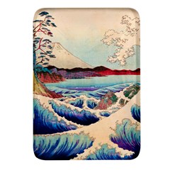 Wave Japanese Mount Fuji Woodblock Print Ocean Rectangular Glass Fridge Magnet (4 Pack) by Cowasu