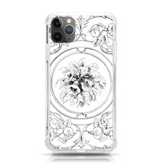 Vintage Design Line Art Frame Antique Old Retro Iphone 11 Pro Max 6 5 Inch Tpu Uv Print Case by Cowasu