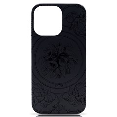 Vintage Design Line Art Frame Antique Old Retro Iphone 14 Pro Max Black Uv Print Case by Cowasu