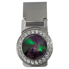 Fantasy Pyramid Mystic Space Aurora Money Clips (CZ) 