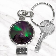 Fantasy Pyramid Mystic Space Aurora Nail Clippers Key Chain