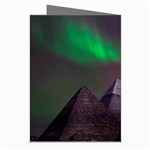 Fantasy Pyramid Mystic Space Aurora Greeting Cards (Pkg of 8) Right