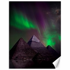 Fantasy Pyramid Mystic Space Aurora Canvas 12  x 16 