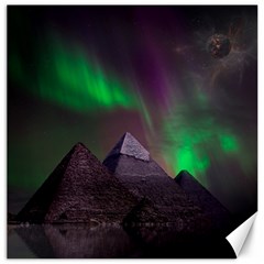 Fantasy Pyramid Mystic Space Aurora Canvas 20  X 20  by Cowasu