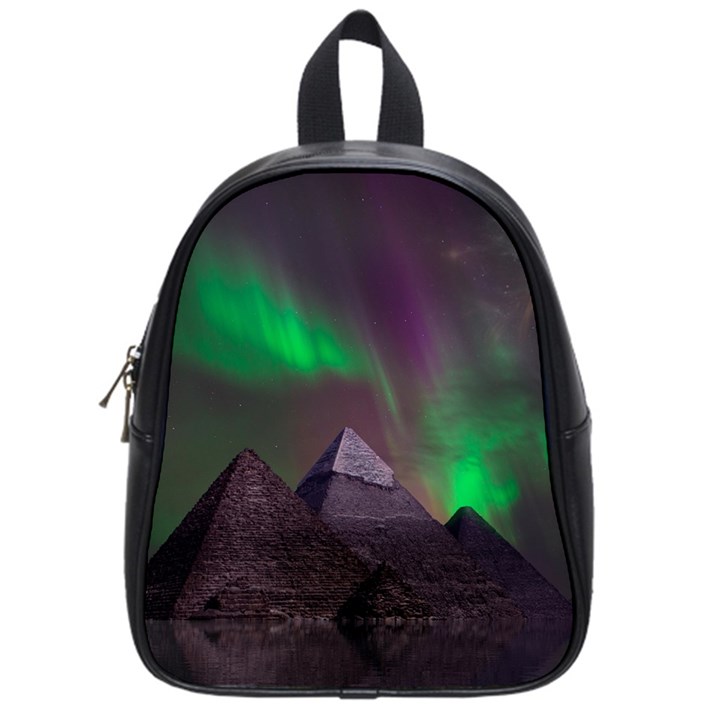 Fantasy Pyramid Mystic Space Aurora School Bag (Small)