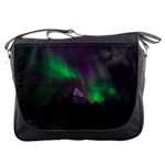 Fantasy Pyramid Mystic Space Aurora Messenger Bag Front