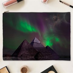 Fantasy Pyramid Mystic Space Aurora Cosmetic Bag (XXXL)