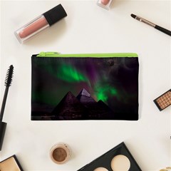 Fantasy Pyramid Mystic Space Aurora Cosmetic Bag (XS)