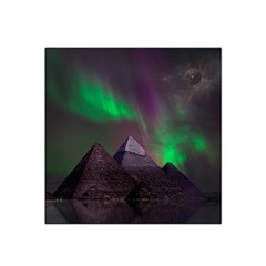 Fantasy Pyramid Mystic Space Aurora Satin Bandana Scarf 22  x 22 