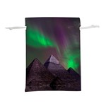 Fantasy Pyramid Mystic Space Aurora Lightweight Drawstring Pouch (S) Front