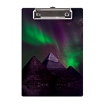 Fantasy Pyramid Mystic Space Aurora A5 Acrylic Clipboard Front