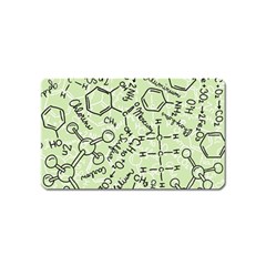 Multicolored Chemical Bond Illustration Chemistry Formula Science Magnet (name Card) by Cowasu