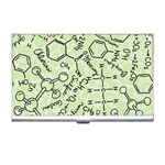 Multicolored Chemical Bond Illustration Chemistry Formula Science Business Card Holder Front