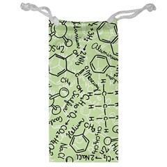 Multicolored Chemical Bond Illustration Chemistry Formula Science Jewelry Bag by Cowasu