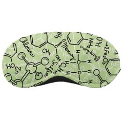 Multicolored Chemical Bond Illustration Chemistry Formula Science Sleeping Mask by Cowasu