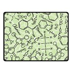 Multicolored Chemical Bond Illustration Chemistry Formula Science Two Sides Fleece Blanket (Small) 45 x34  Blanket Back