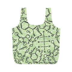 Multicolored Chemical Bond Illustration Chemistry Formula Science Full Print Recycle Bag (m) by Cowasu