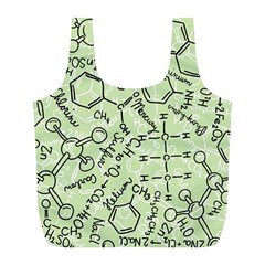 Multicolored Chemical Bond Illustration Chemistry Formula Science Full Print Recycle Bag (l) by Cowasu