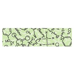 Multicolored Chemical Bond Illustration Chemistry Formula Science Oblong Satin Scarf (16  X 60 ) by Cowasu