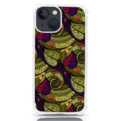 Pattern Vector Texture Style Garden Drawn Hand Floral Iphone 13 Mini Tpu Uv Print Case by Cowasu