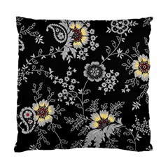 White And Yellow Floral And Paisley Illustration Background Standard Cushion Case (two Sides) by Cowasu