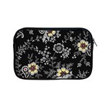 White And Yellow Floral And Paisley Illustration Background Apple MacBook Pro 13  Zipper Case Front