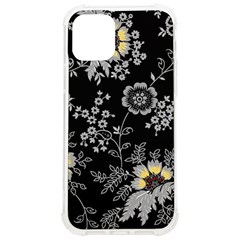 White And Yellow Floral And Paisley Illustration Background Iphone 12/12 Pro Tpu Uv Print Case by Cowasu