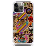 Multicolored Doodle Art Wallpaper iPhone 13 Pro Max TPU UV Print Case Front