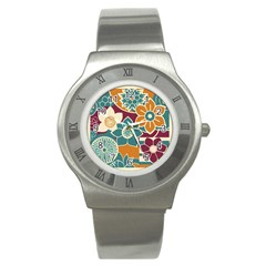 Japanese Folk Art Stainless Steel Watch by danenraven