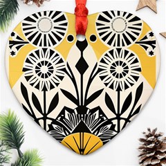 Flowers Pattern Ornament (heart)