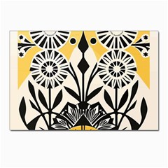 Flowers Pattern Postcard 4 x 6  (pkg Of 10) by danenraven