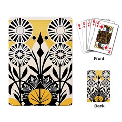 Flowers Pattern Playing Cards Single Design (rectangle)