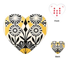 Flowers Pattern Playing Cards Single Design (heart)