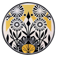 Flowers Pattern Wireless Fast Charger(black) by danenraven