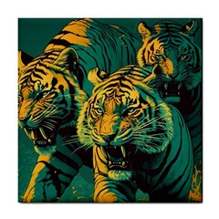 Tiger Tile Coaster by danenraven